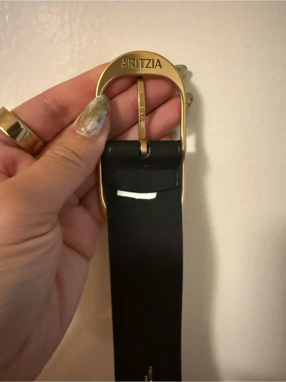 Aritzia Halo Leather Belt - Sz Small